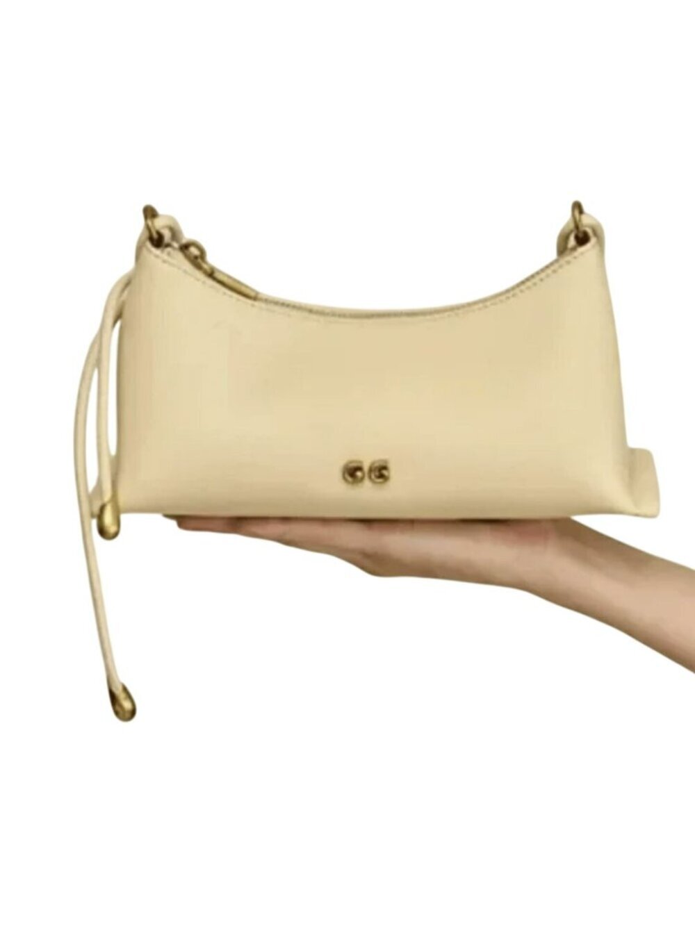 CULT GAIA $498 OSA Shoulder Bag Leather Buttercream Yellow NEW - Picture 4 of 8